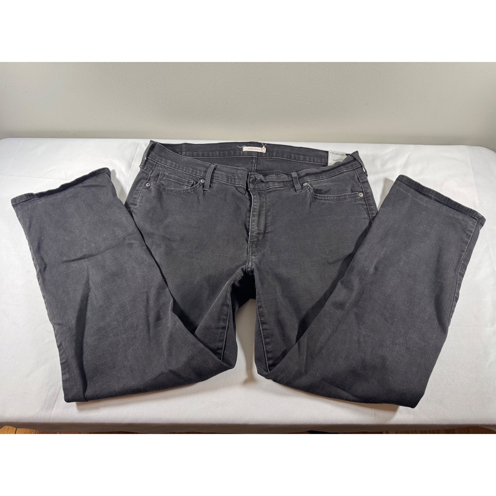 Levis Classic Straight Jeans Womens 20W Charcoal Black Denim Pants 23648-0010